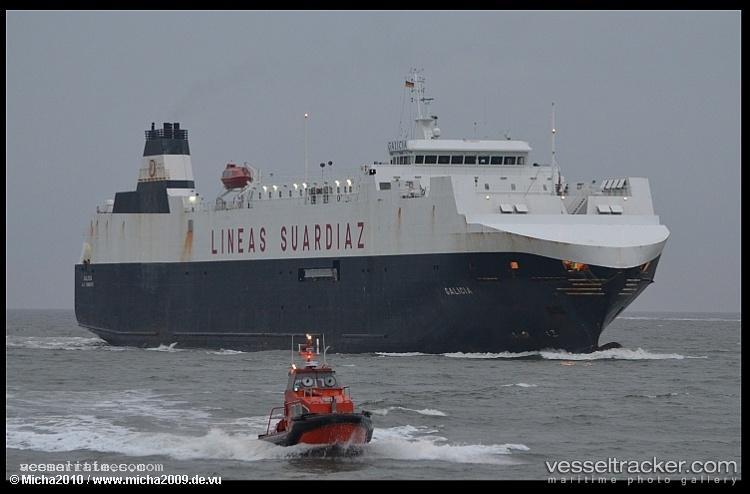 Galicia - Vehicles Carrier vessel registered in Portugal