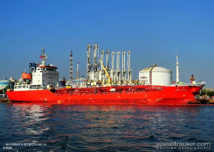 Woo-Hyeon - Chemical Oil Products Tanker vessel registered in South Korea