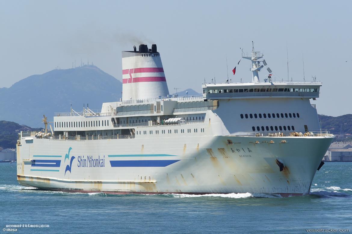 Akashia - Passenger Ro Ro Cargo Ship vessel registered in Japan