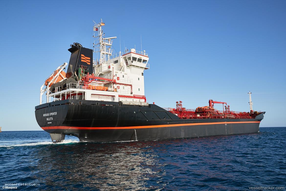 Monjasa-Sprinter - Chemical Oil Products Tanker vessel registered in Liberia