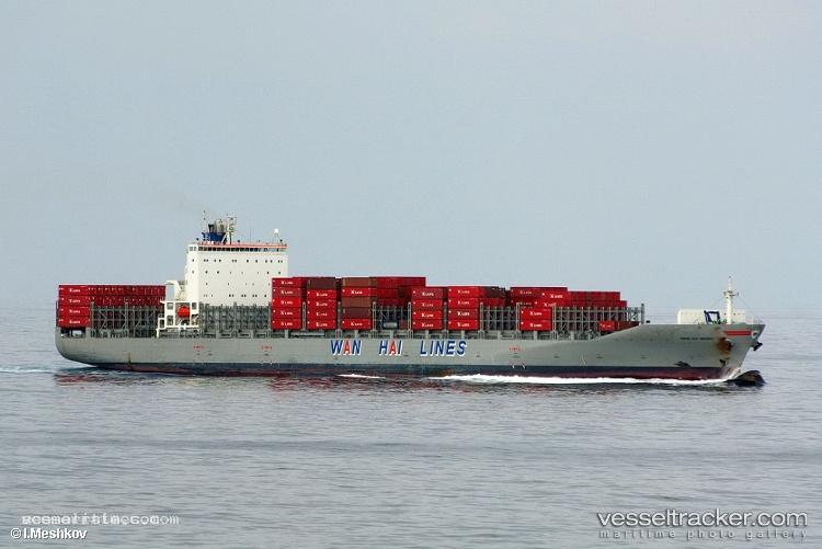Wan-Hai-502 - Container Ship vessel registered in Singapore
