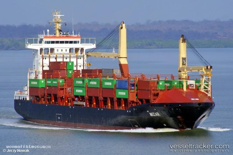 Mizar - Container Ship vessel registered in Liberia