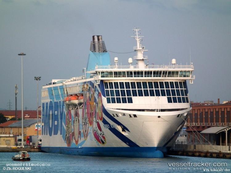 Moby-Aki - Passenger Ro Ro Cargo Ship vessel registered in Italy