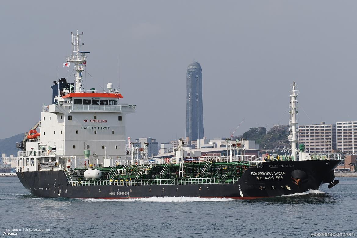 Golden-Sky-Hana - Chemical Oil Products Tanker vessel registered in South Korea