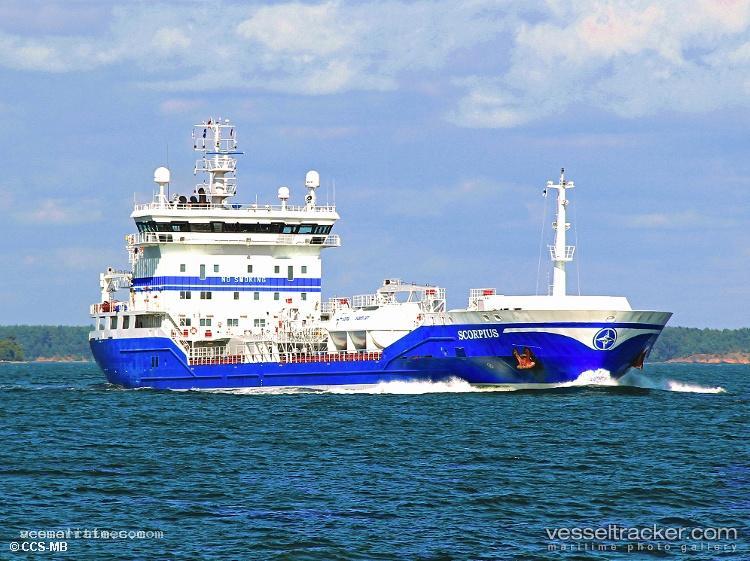 Scorpius - Chemical Oil Products Tanker vessel registered in Sweden