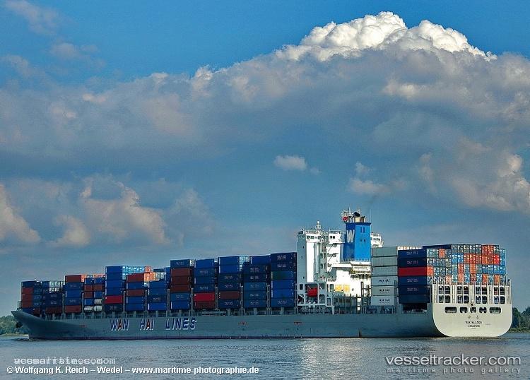 Wan-Hai-508 - Container Ship vessel registered in Singapore