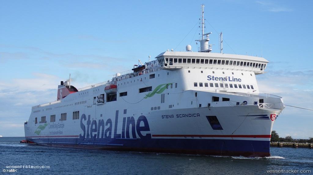 Stena-Scandica - Passenger Ro Ro Cargo Ship vessel registered in Denmark