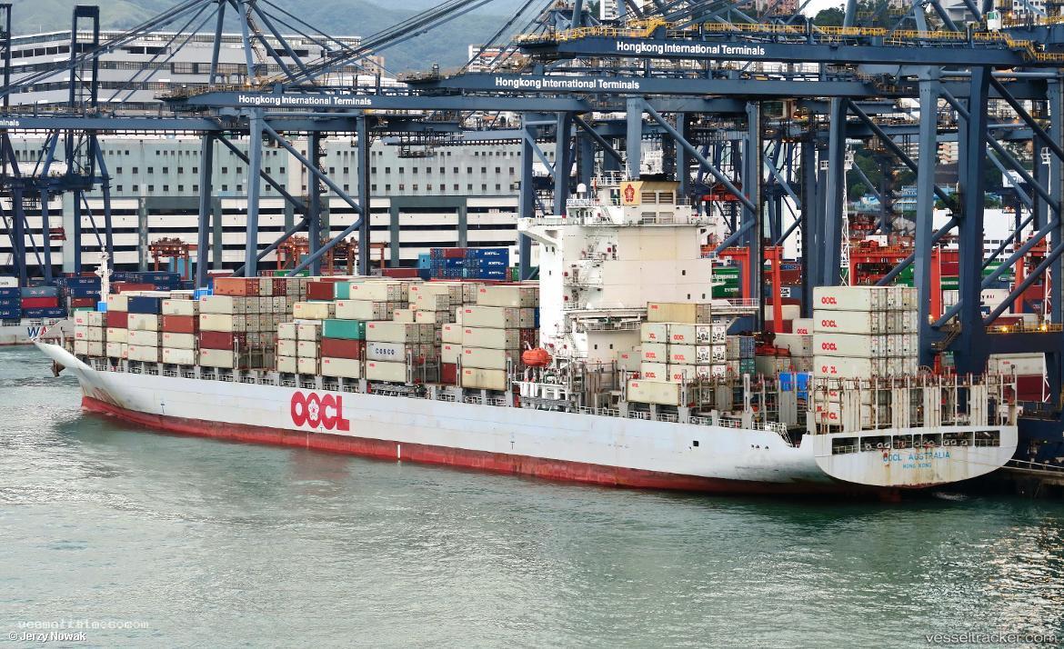 Oocl-Australia - Container Ship vessel registered in Hong Kong