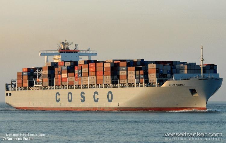 Cosco-Oceania - Container Ship vessel registered in Hong Kong