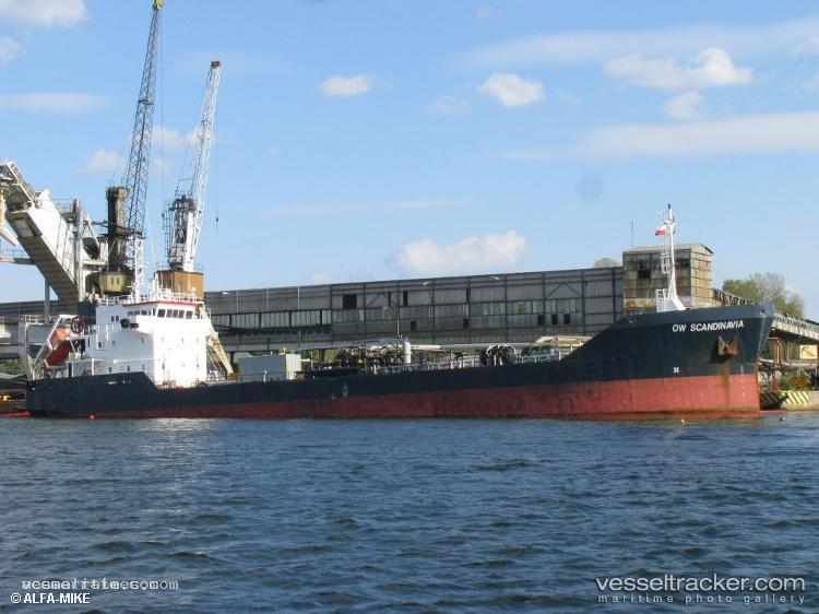 Scandinavia - Oil Products Tanker vessel registered in Denmark