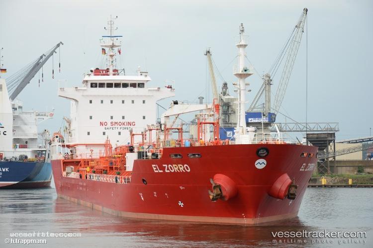 El-Zorro - Chemical Oil Products Tanker vessel registered in Marshall Islands
