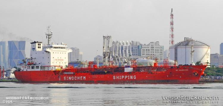 Sc-Shanghai - Chemical Oil Products Tanker vessel registered in Hong Kong