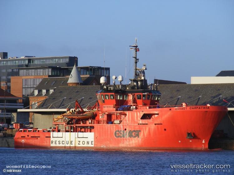 Esvagt-Carpathia - Standby Safety Vessel vessel registered in Denmark
