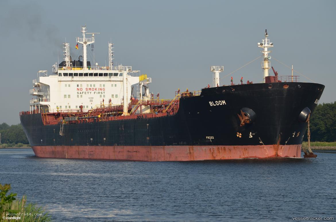 Bloom - Chemical Oil Products Tanker vessel registered in Liberia