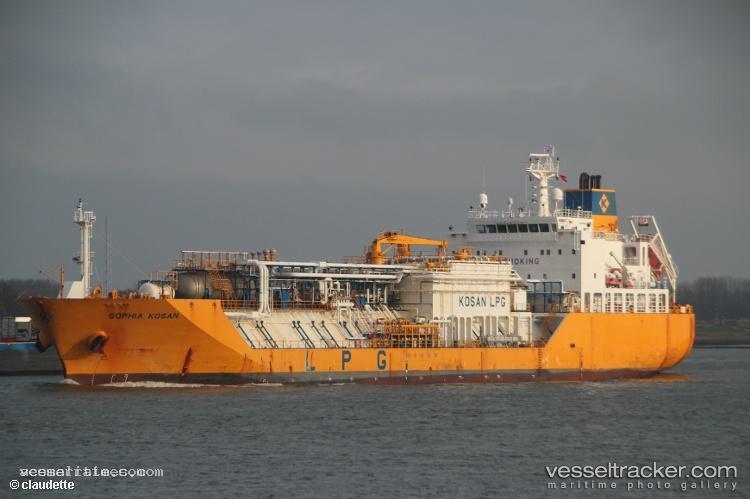 Sophia-Kosan - Lpg Tanker vessel registered in Singapore