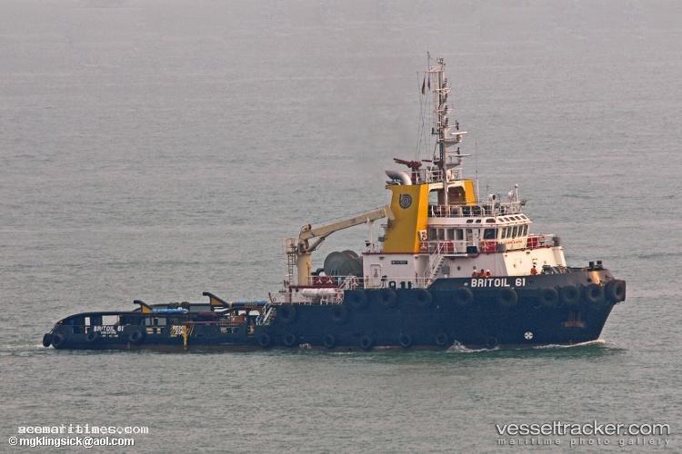 Britoil-61 - Service Ship vessel registered in Singapore
