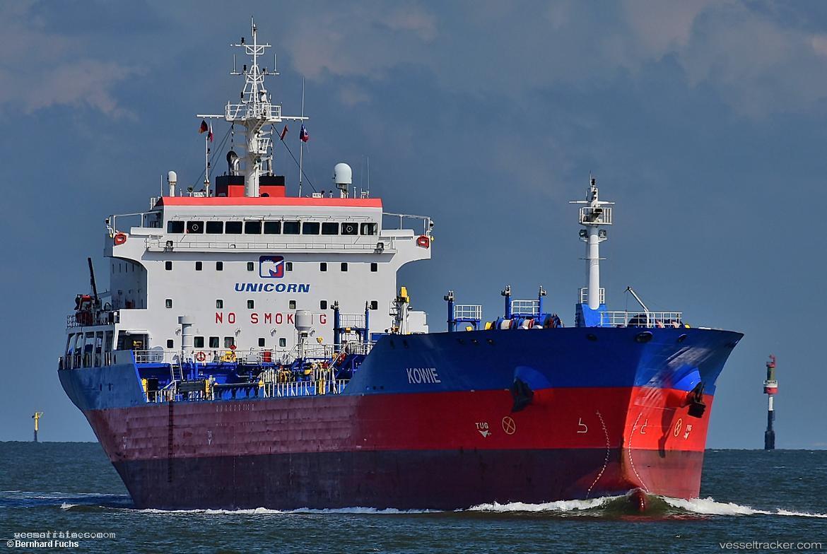 Kowie - Chemical Oil Products Tanker vessel registered in Nigeria