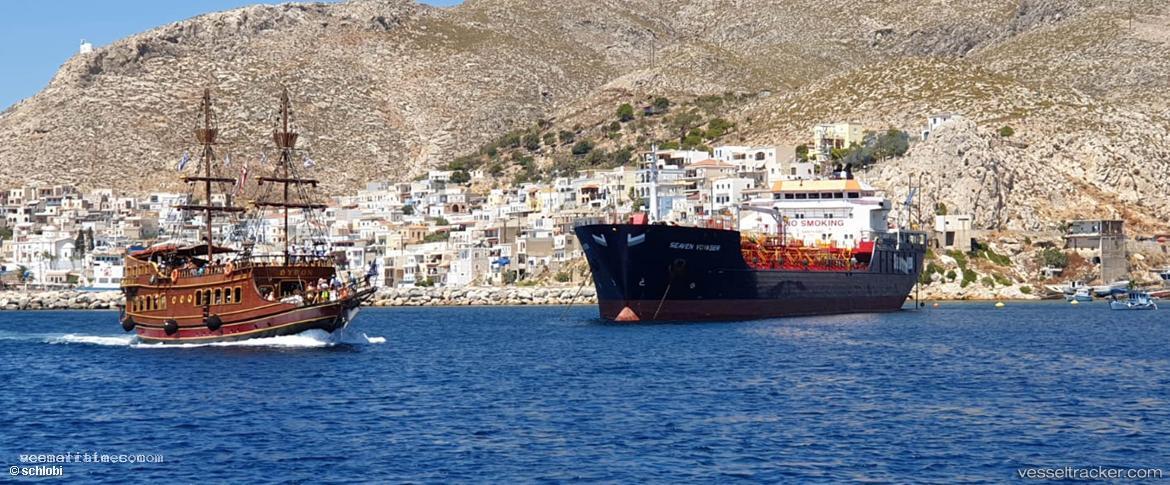 Seaven-Voyager - Chemical Oil Products Tanker vessel registered in Greece