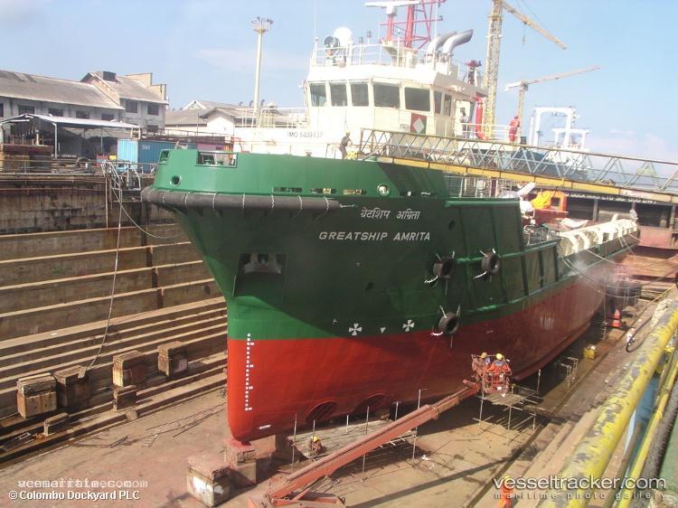 Greatship-Amrita - Offshore Tug Supply Ship vessel registered in India