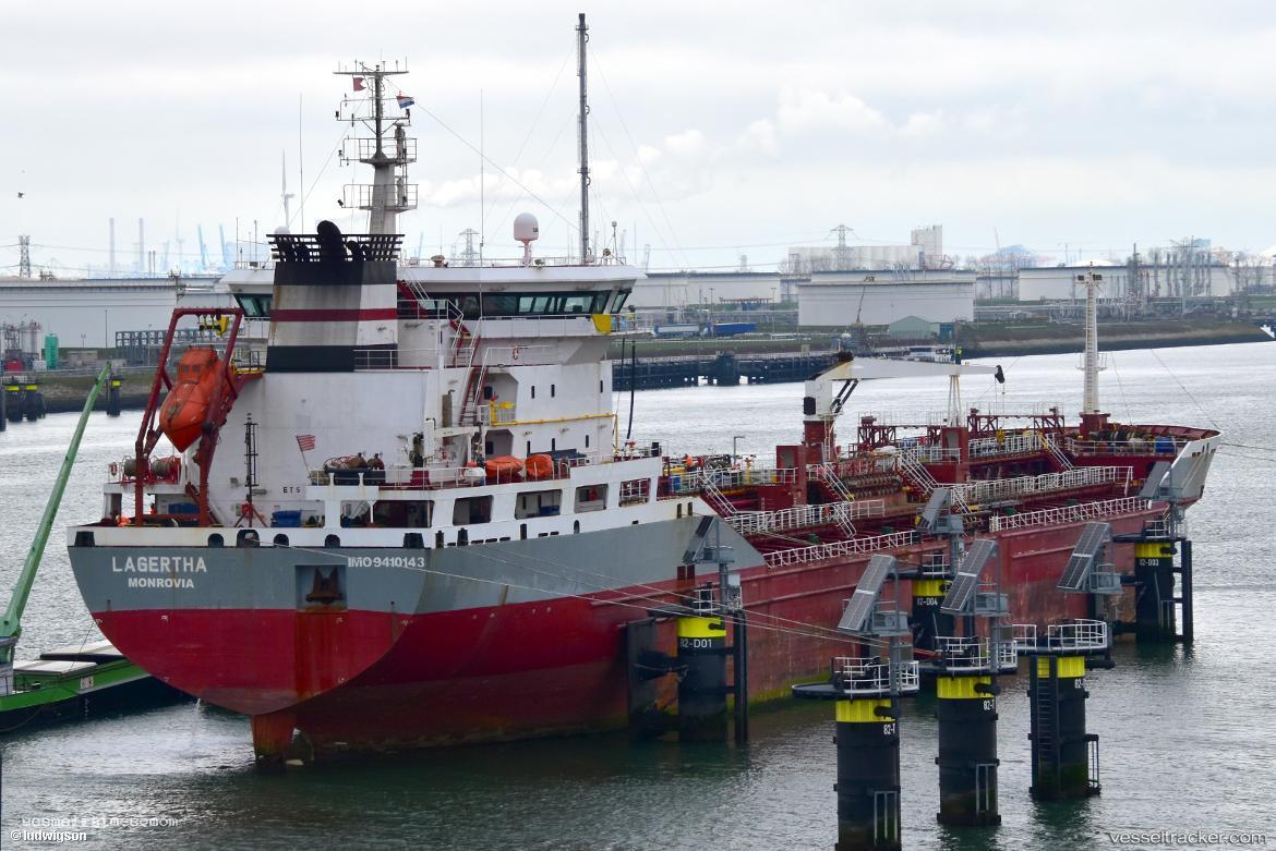 Lagertha - Chemical Oil Products Tanker vessel registered in Liberia