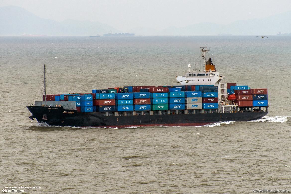 Belawan - Container Ship vessel registered in Hong Kong