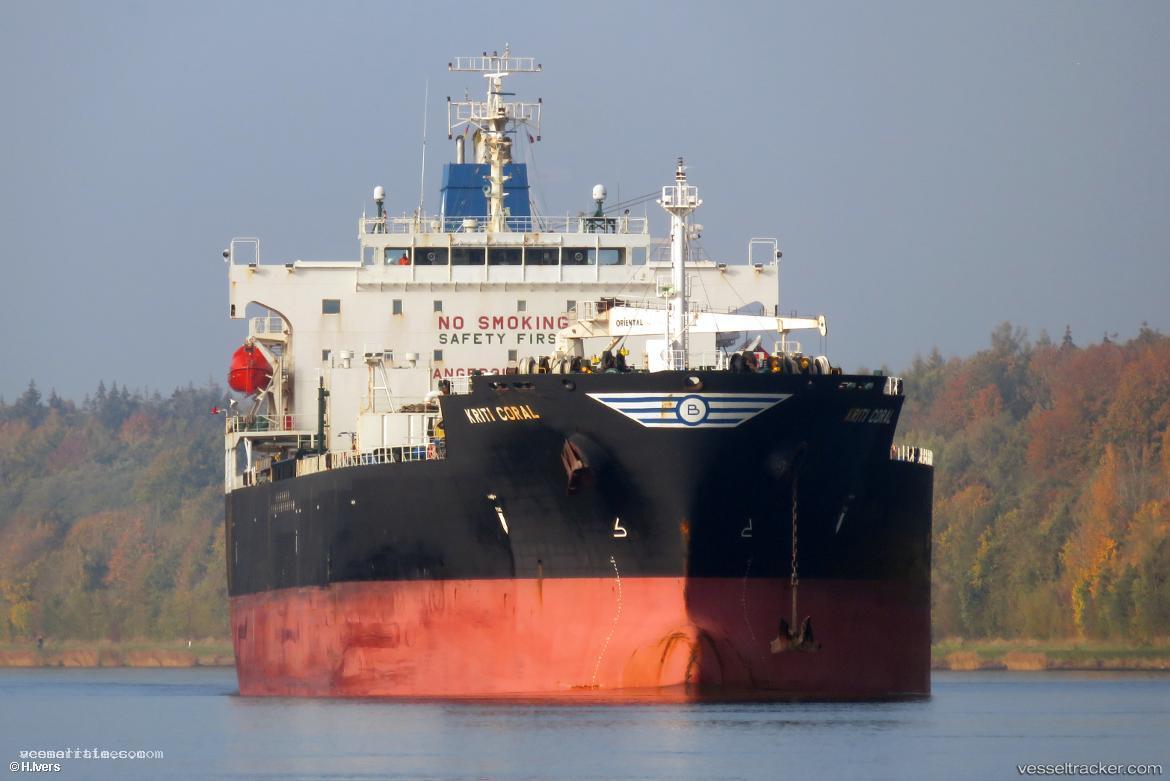 Kriti-Coral - Chemical Oil Products Tanker vessel registered in Greece