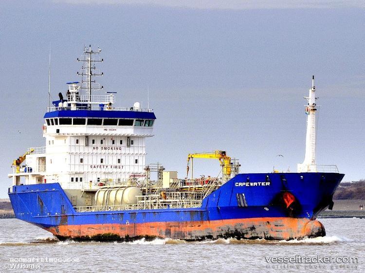 Capewater - Chemical Oil Products Tanker vessel registered in Netherlands