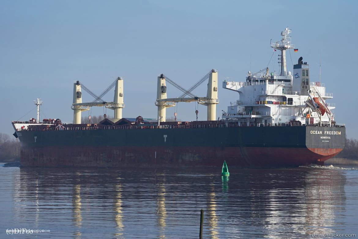 Ocean-Freedom - Bulk Carrier vessel registered in Liberia