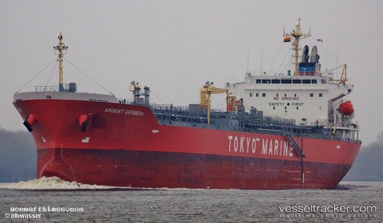 Argent-Gerbera - Chemical Oil Products Tanker vessel registered in Marshall Islands