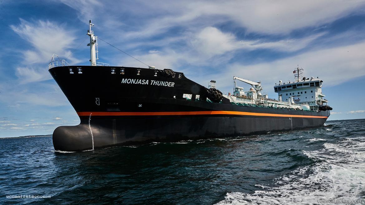 Monjasa-Thunder - Chemical Oil Products Tanker vessel registered in Panama