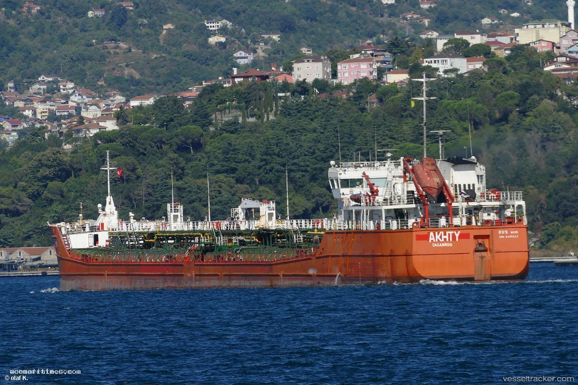Akhty - Chemical Oil Products Tanker vessel registered in Russia