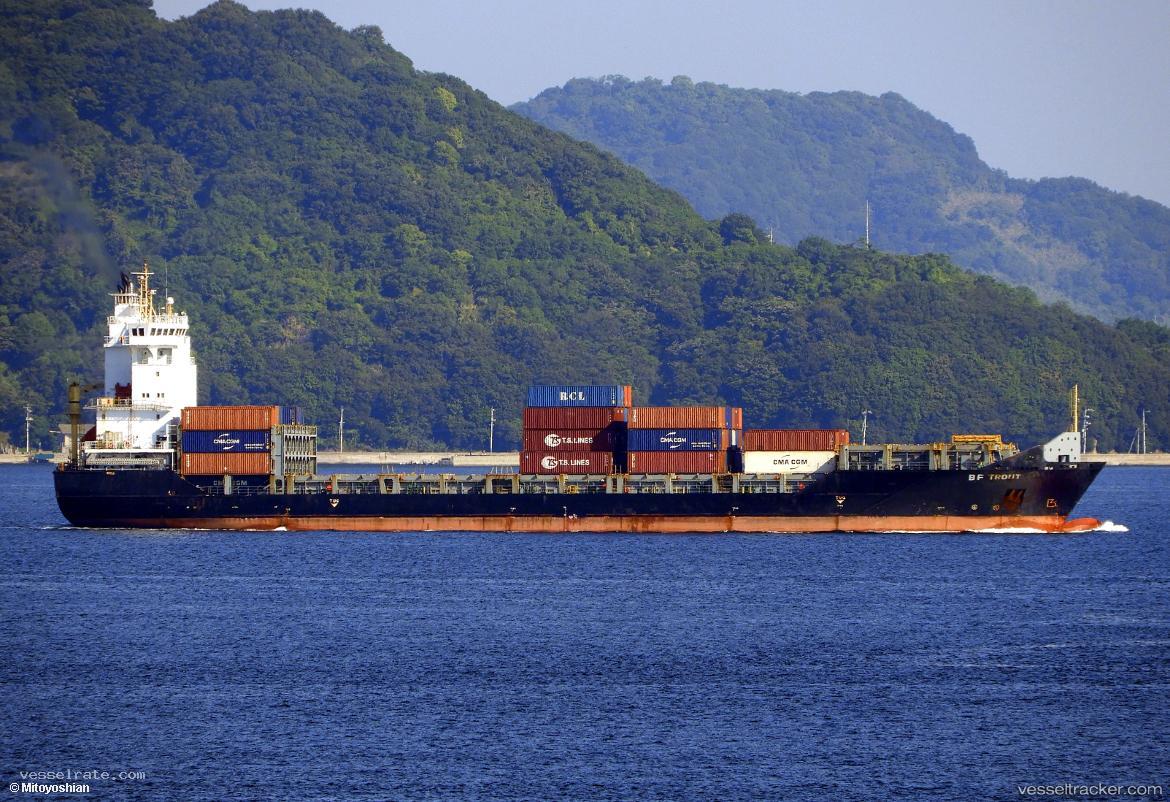Bf-Trout - Container Ship vessel registered in Antigua and Barbuda