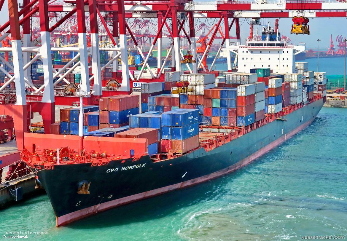 Norfolk - Container Ship vessel registered in Liberia
