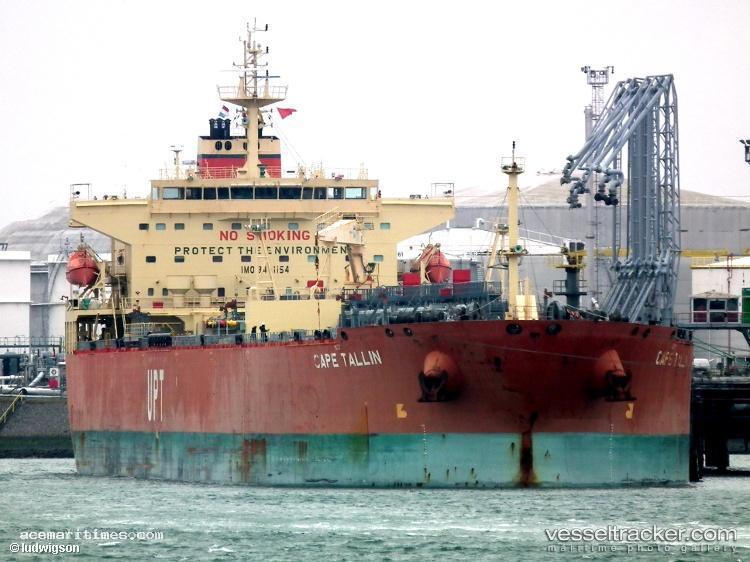 Cape-Tallin - Chemical Oil Products Tanker vessel registered in Marshall Islands
