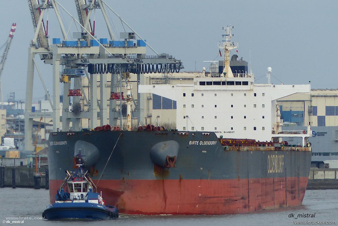 Birte-Oldendorff - Bulk Carrier vessel registered in Liberia