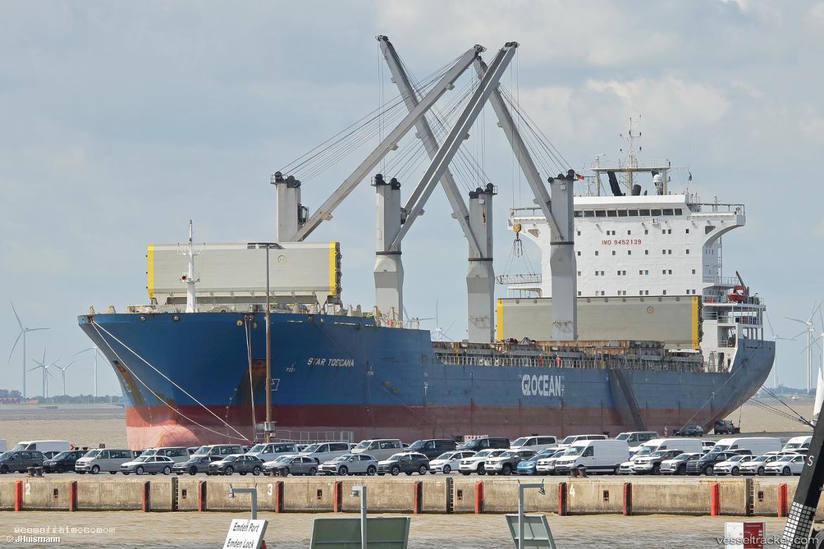 Star-Toscana - General Cargo Ship vessel registered in Marshall Islands