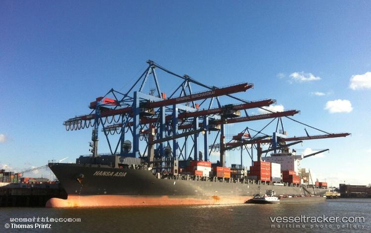 Hansa-Asia - Container Ship vessel registered in Marshall Islands