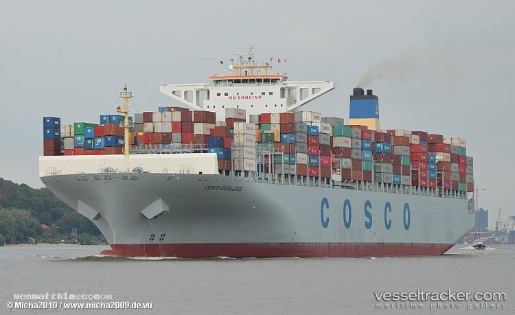 Cosco-Excellence - Container Ship vessel registered in Hong Kong