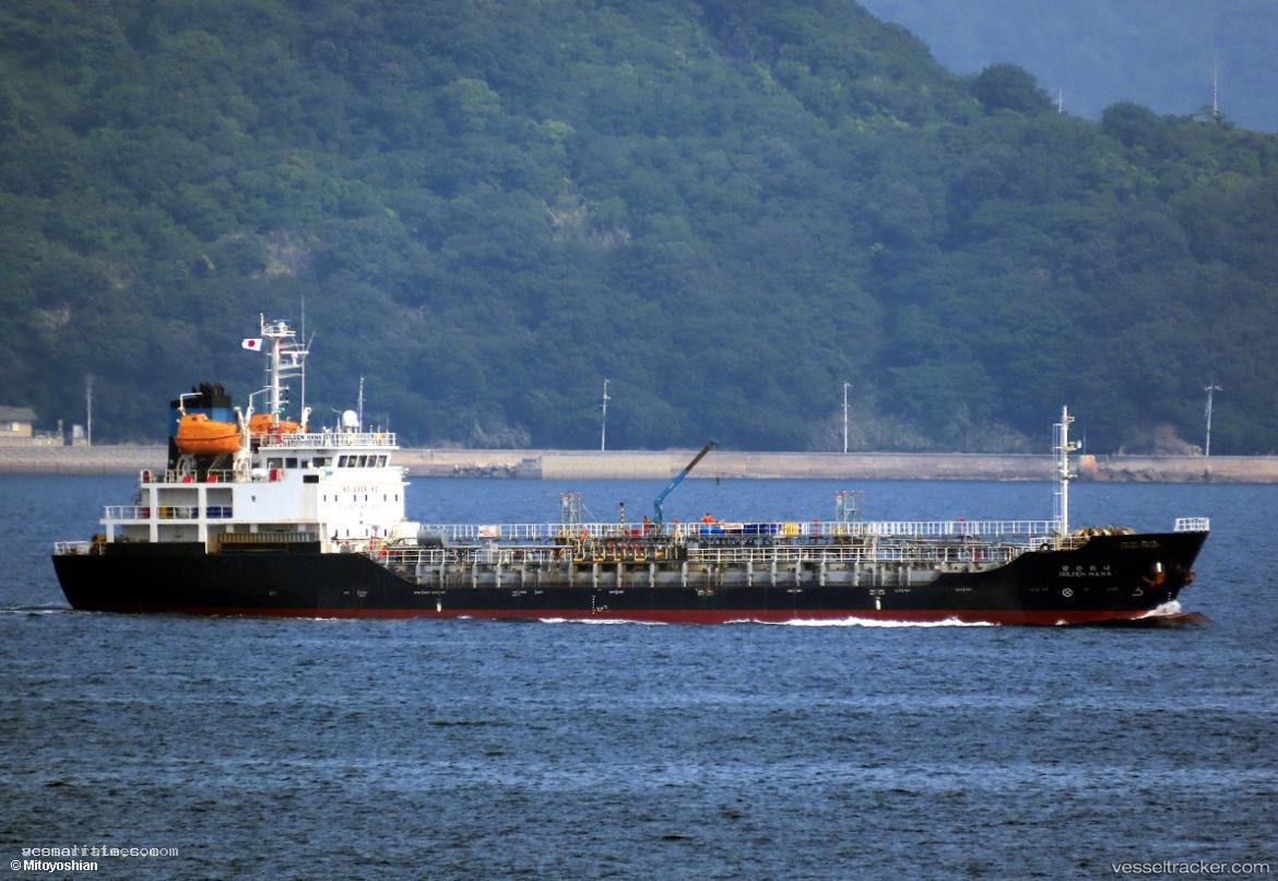 Golden-Hana - Chemical Oil Products Tanker vessel registered in South Korea