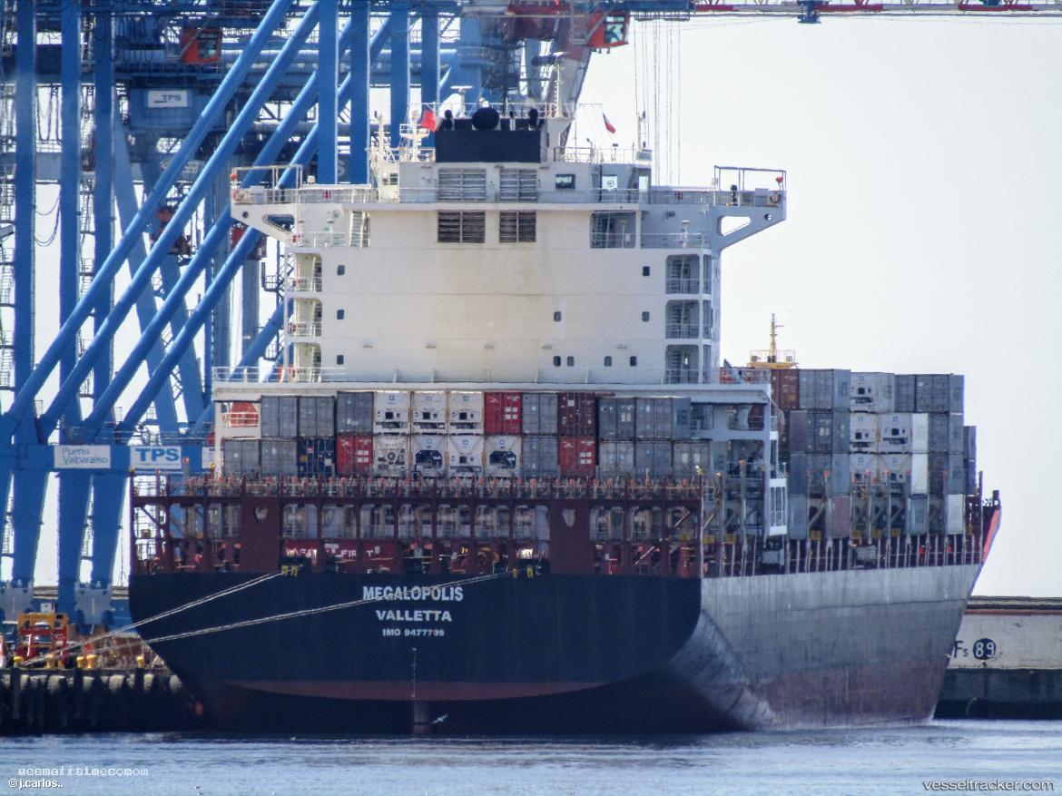 Megalopolis - Container Ship vessel registered in Malta