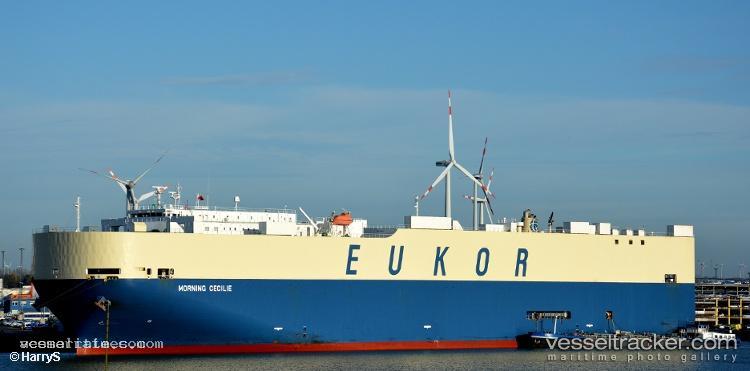 Morning-Cecilie - Vehicles Carrier vessel registered in South Korea