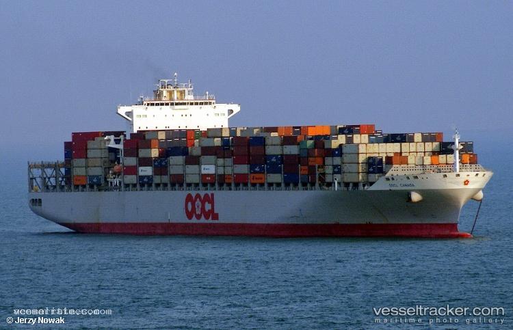 Oocl-Canada - Container Ship vessel registered in Hong Kong