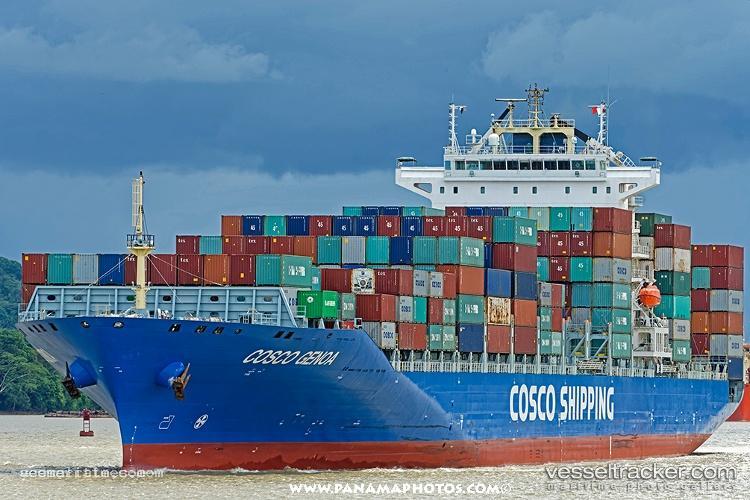 Cosco-Genoa - Container Ship vessel registered in Hong Kong