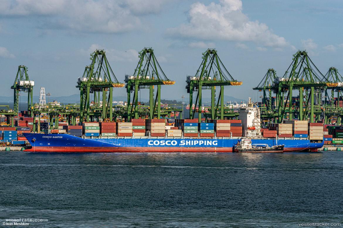Cosco-Santos - Container Ship vessel registered in Hong Kong