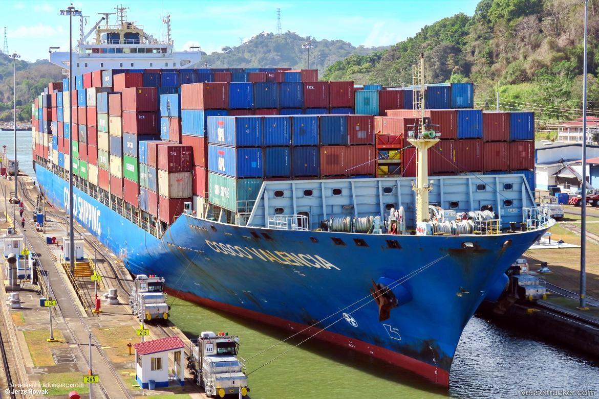 Cosco-Valencia - Container Ship vessel registered in Hong Kong