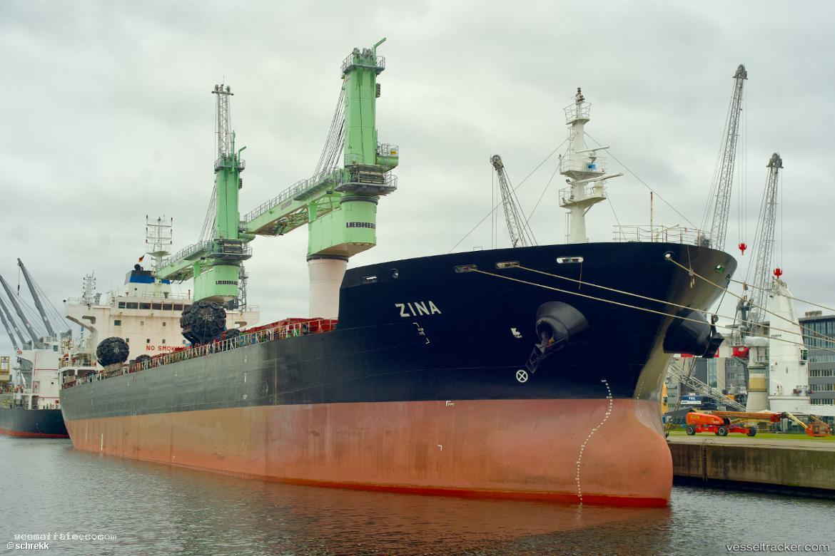 Zina - Bulk Carrier vessel registered in Belize