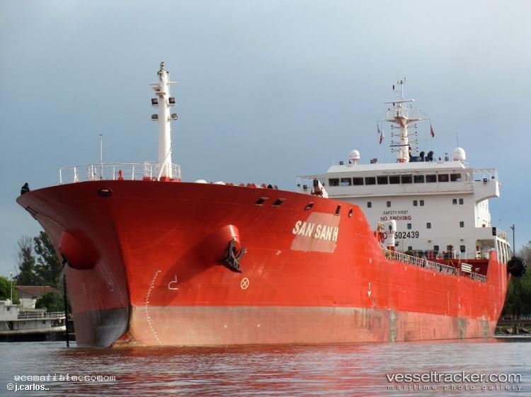 San-San-H - Chemical Oil Products Tanker vessel registered in Liberia