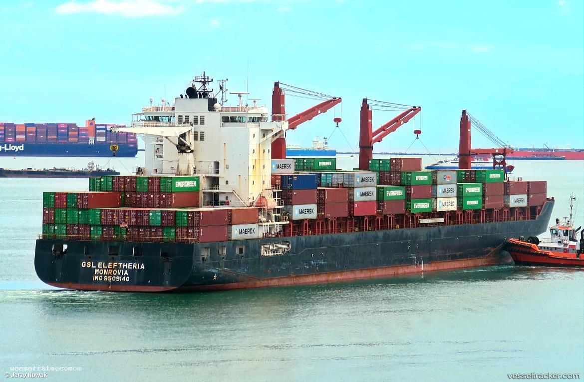 Gsl-Eleftheria - Container Ship vessel registered in Liberia