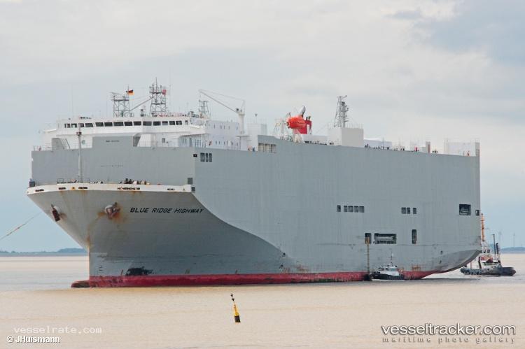Blue-Ridge-Highway - Vehicles Carrier vessel registered in Panama