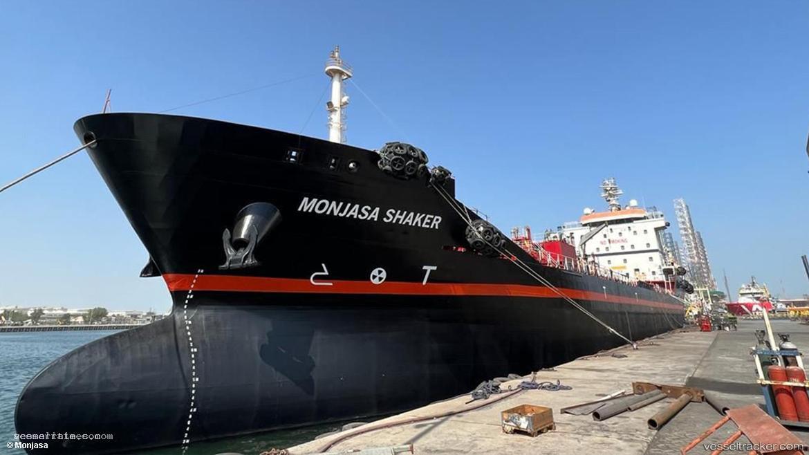 Monjasa-Shaker - Chemical Oil Products Tanker vessel registered in Liberia
